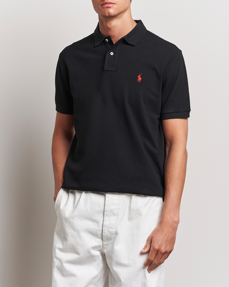 Homme | Polos | Polo Ralph Lauren | Custom Slim Fit Polo Black