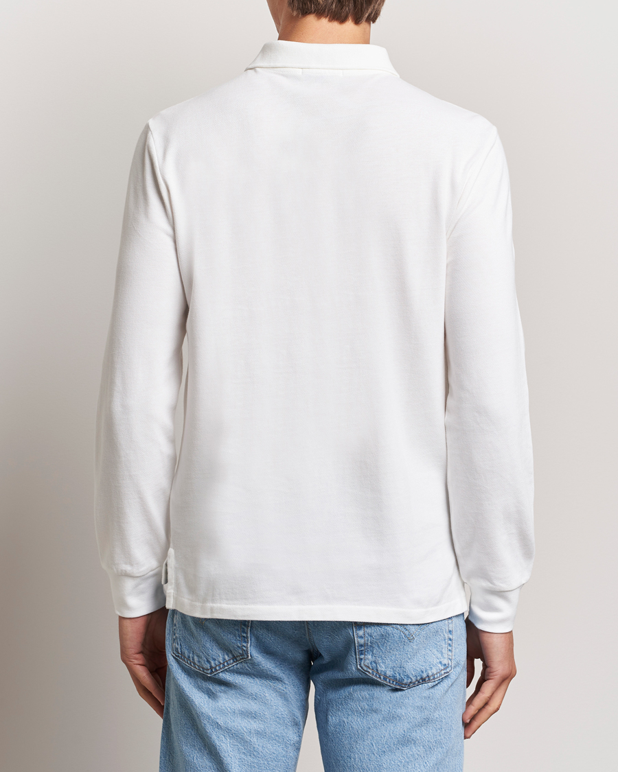 Homme | Polos | Polo Ralph Lauren | Custom Slim Fit Long Sleeve Polo White