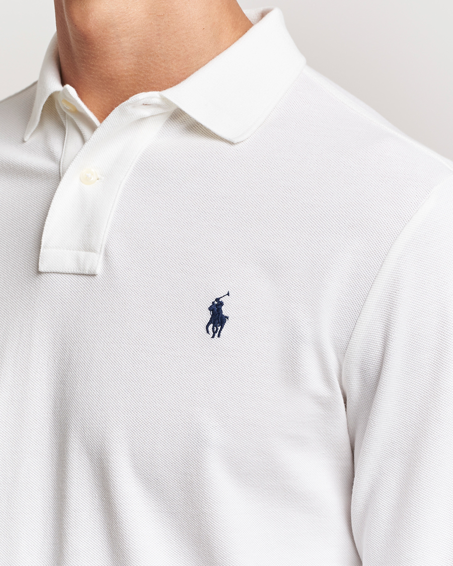 Homme | Polos | Polo Ralph Lauren | Custom Slim Fit Long Sleeve Polo White