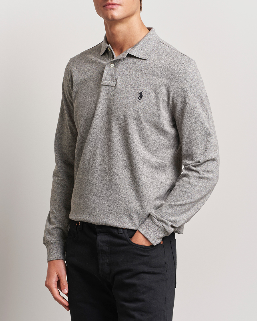 Homme |  | Polo Ralph Lauren | Custom Slim Fit Long Sleeve Polo Canterbury Heather