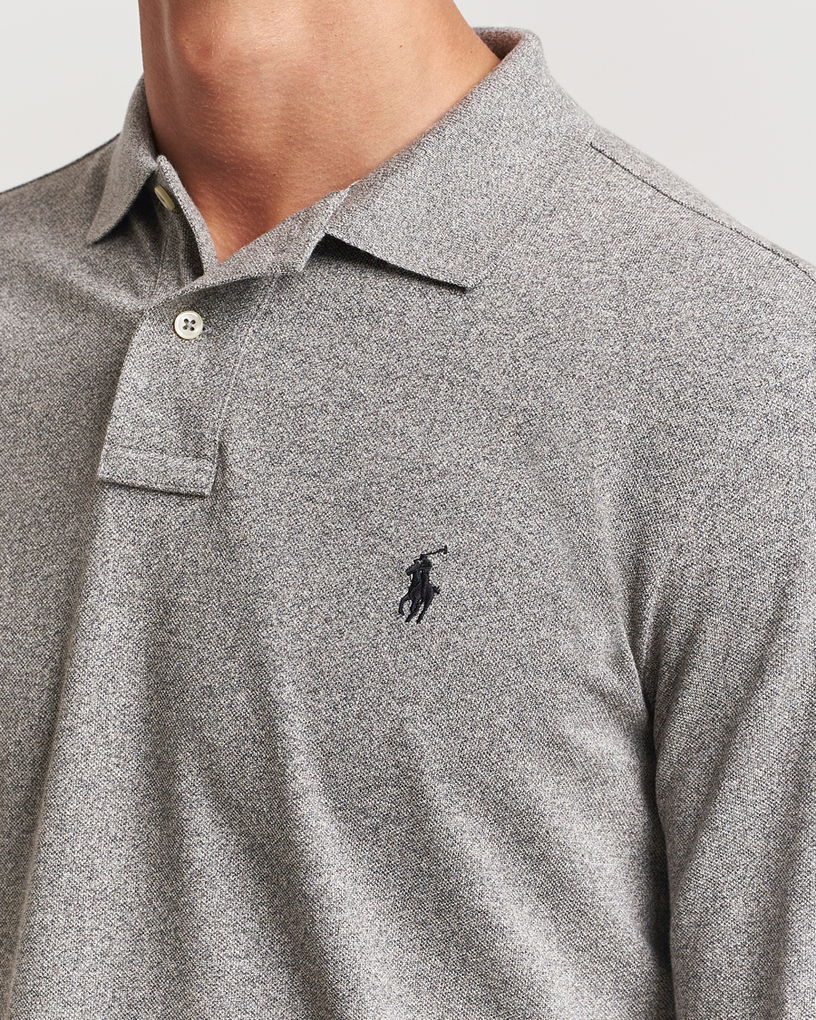 Homme | Polos | Polo Ralph Lauren | Custom Slim Fit Long Sleeve Polo Canterbury Heather
