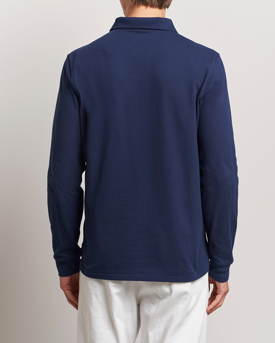 Homme | Polos | Polo Ralph Lauren | Custom Slim Fit Long Sleeve Polo Newport Navy