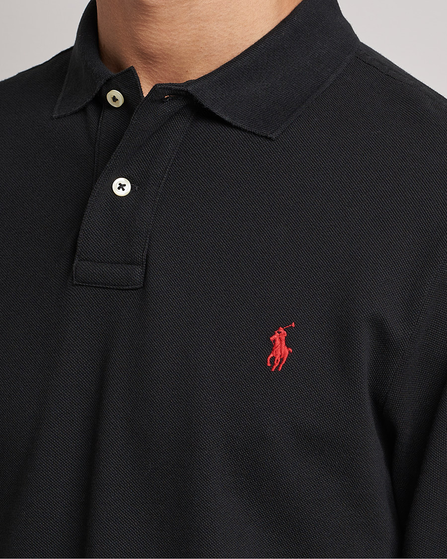 Homme | Polos | Polo Ralph Lauren | Slim Fit Long Sleeve Polo Polo Black