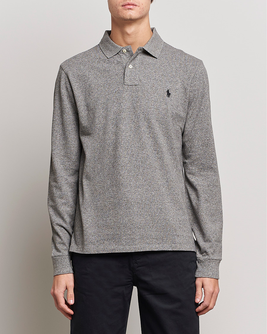 Homme |  | Polo Ralph Lauren | Slim Fit Long Sleeve Polo Canterbury Heather