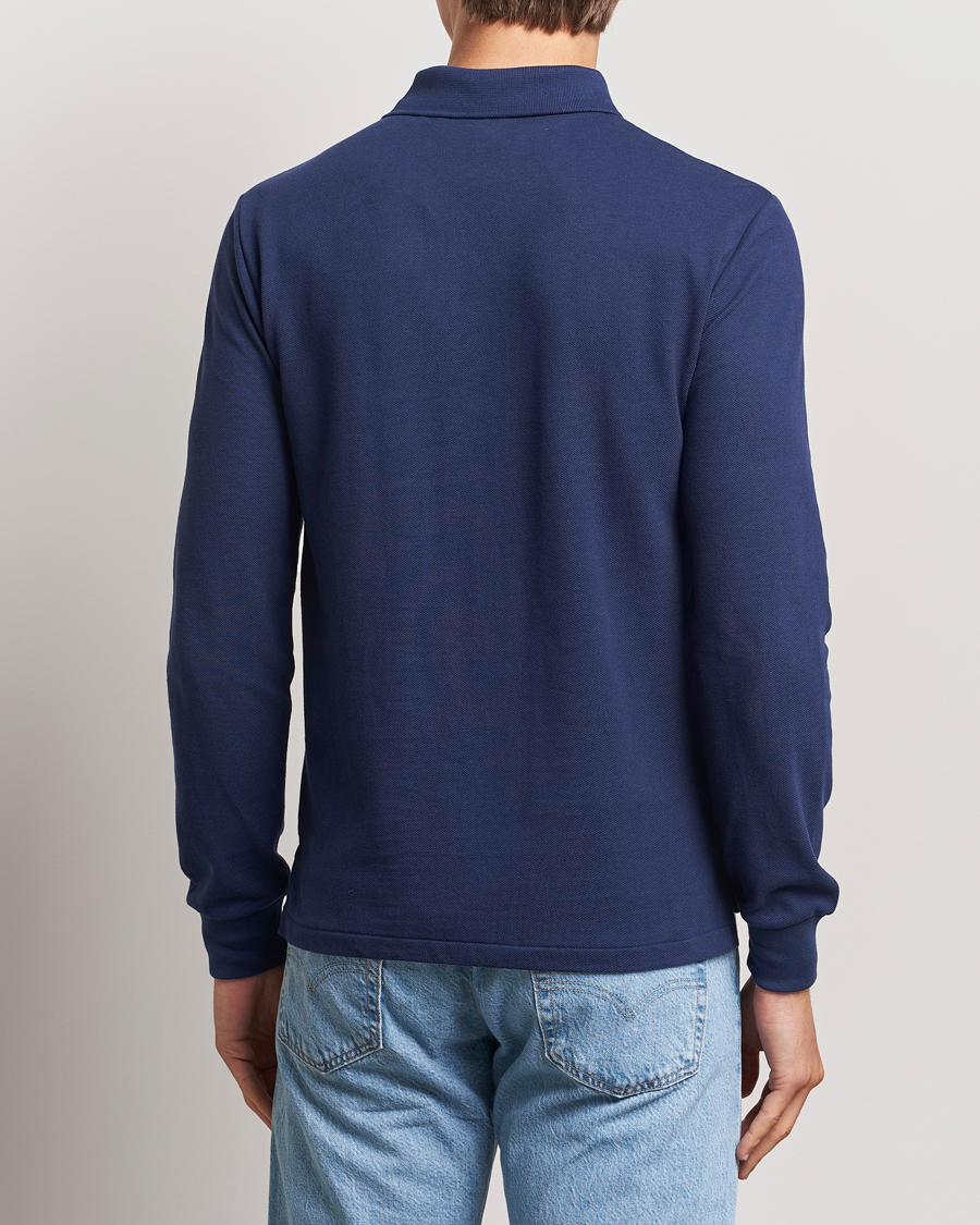 Homme | Polos | Polo Ralph Lauren | Slim Fit Long Sleeve Polo Newport Navy