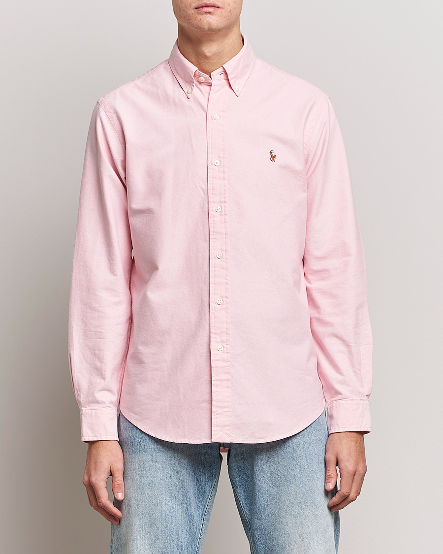 Homme |  | Polo Ralph Lauren | Custom Fit Oxford Shirt Pink