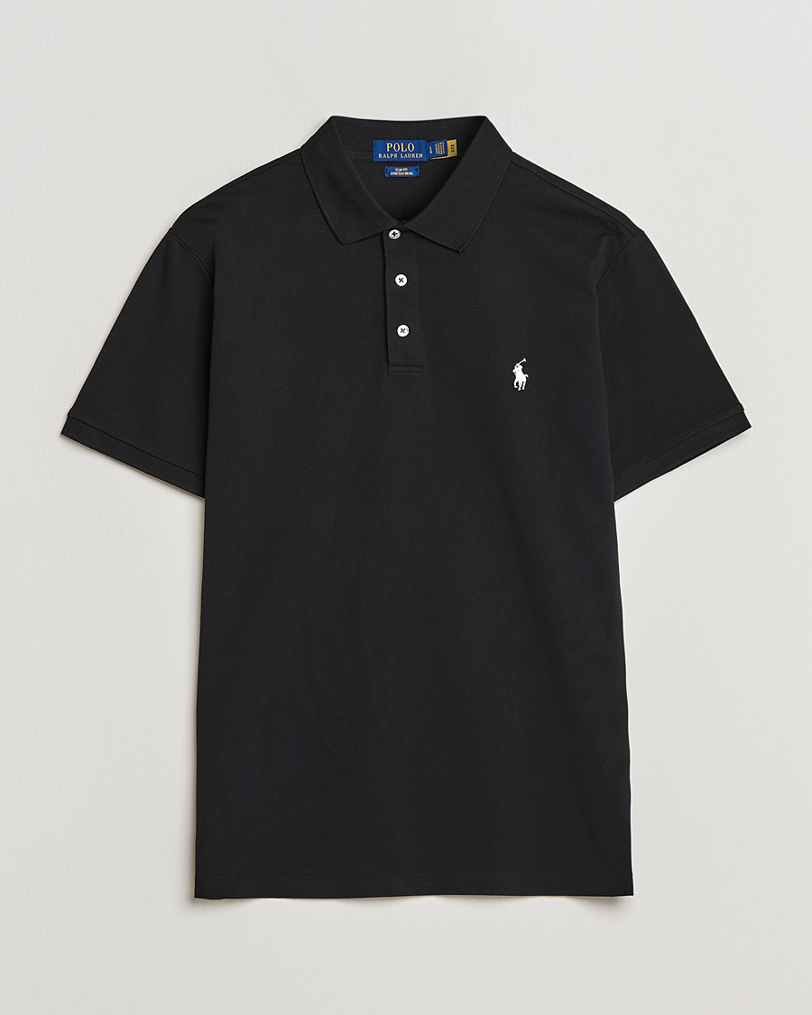 Homme | Polos | Polo Ralph Lauren | Slim Fit Stretch Polo Black