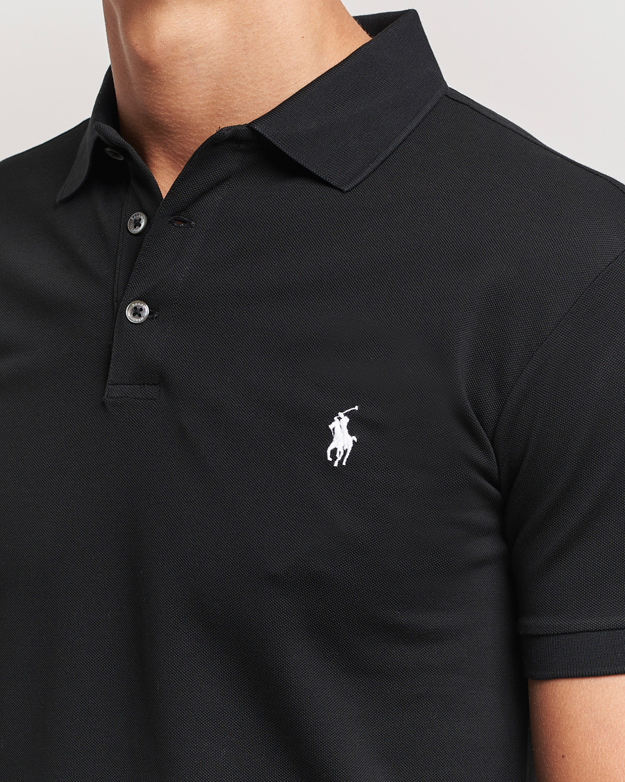 Homme | Polos | Polo Ralph Lauren | Slim Fit Stretch Polo Black
