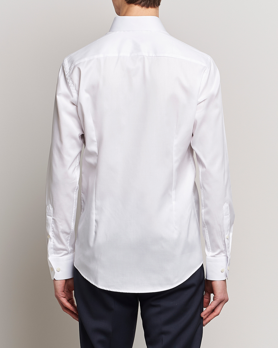 Homme | Chemises | Eton | Slim Fit Twill Cut Away Shirt White