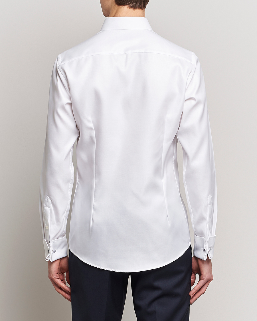 Homme | Chemises | Eton | Slim Fit Twill Double Cuff Shirt White