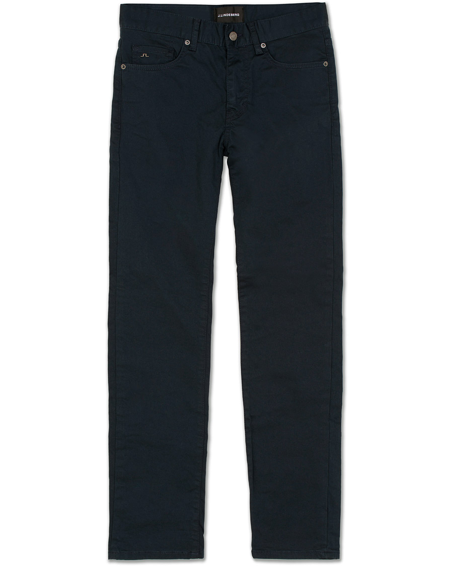 Homme | Jeans | J.Lindeberg | Jay Satin Stretch Jeans Navy