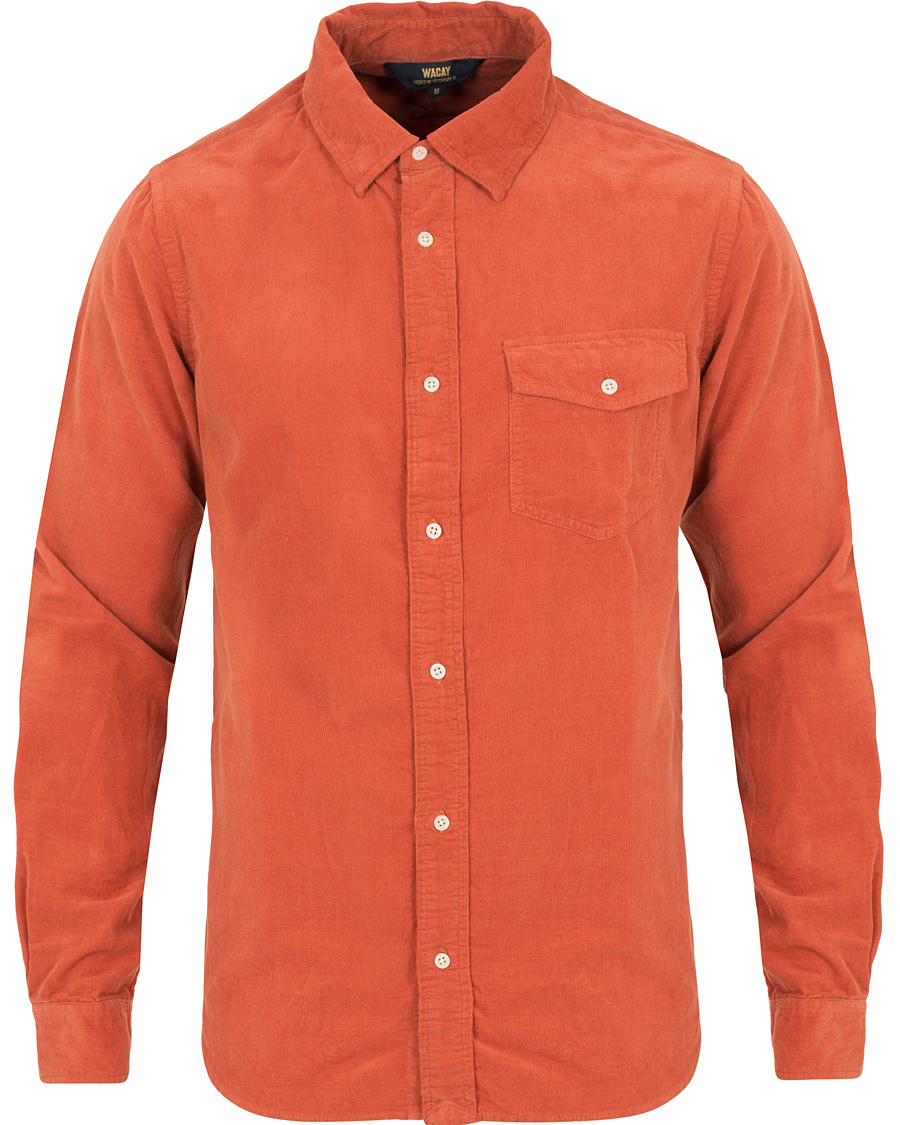 Homme | Chemises | WACAY | Gusto Baby Cord Shirt Coral