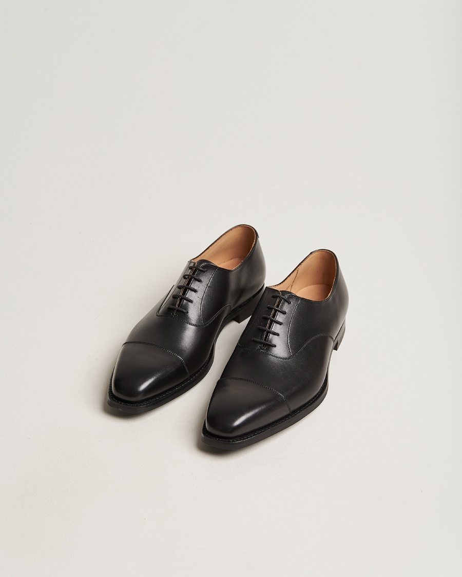 Homme | Chaussures Oxford | Crockett & Jones | Hallam Oxford City Sole E Black Calf