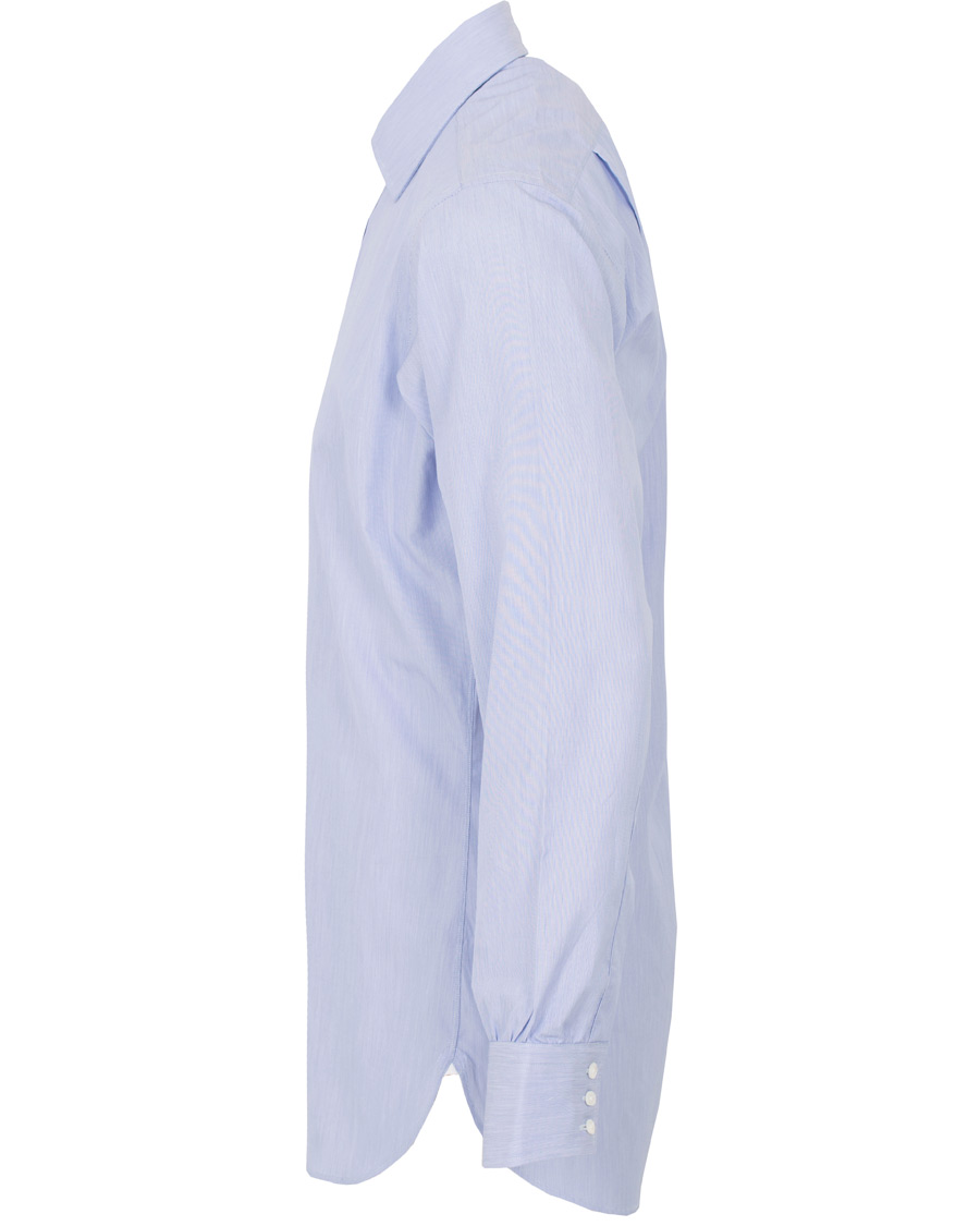 Homme | Chemises | Turnbull & Asser | Classic Fit Hairline Stripe Shirt Blue