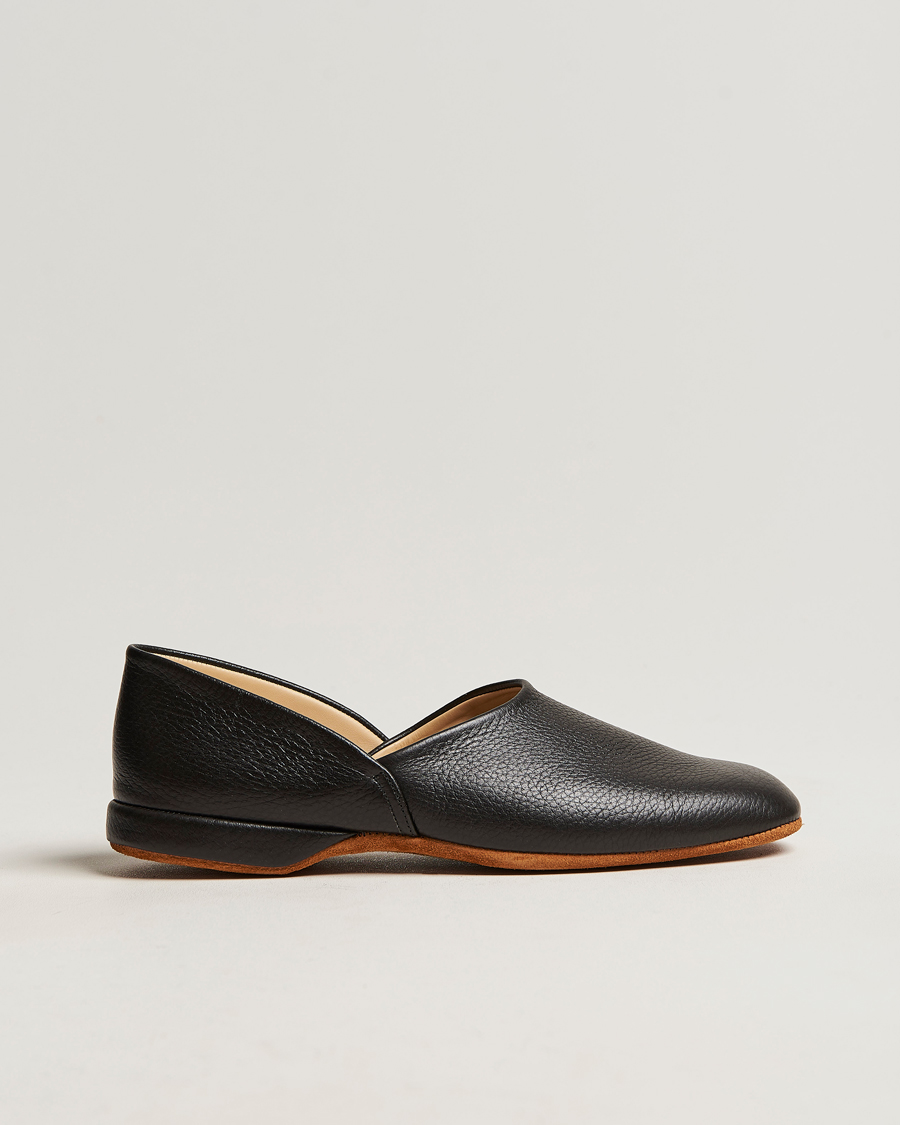 Homme | Sandales Et Mules | Crockett & Jones | Grecian Home Slipper Black