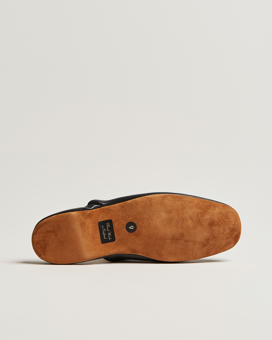 Homme | Sandales Et Mules | Crockett & Jones | Mule Calf Home Slipper Black