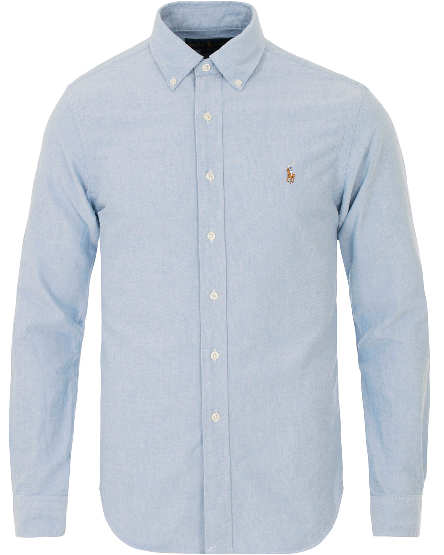 Homme | Chemises | Polo Ralph Lauren | Slim Fit Shirt Oxford White Blue