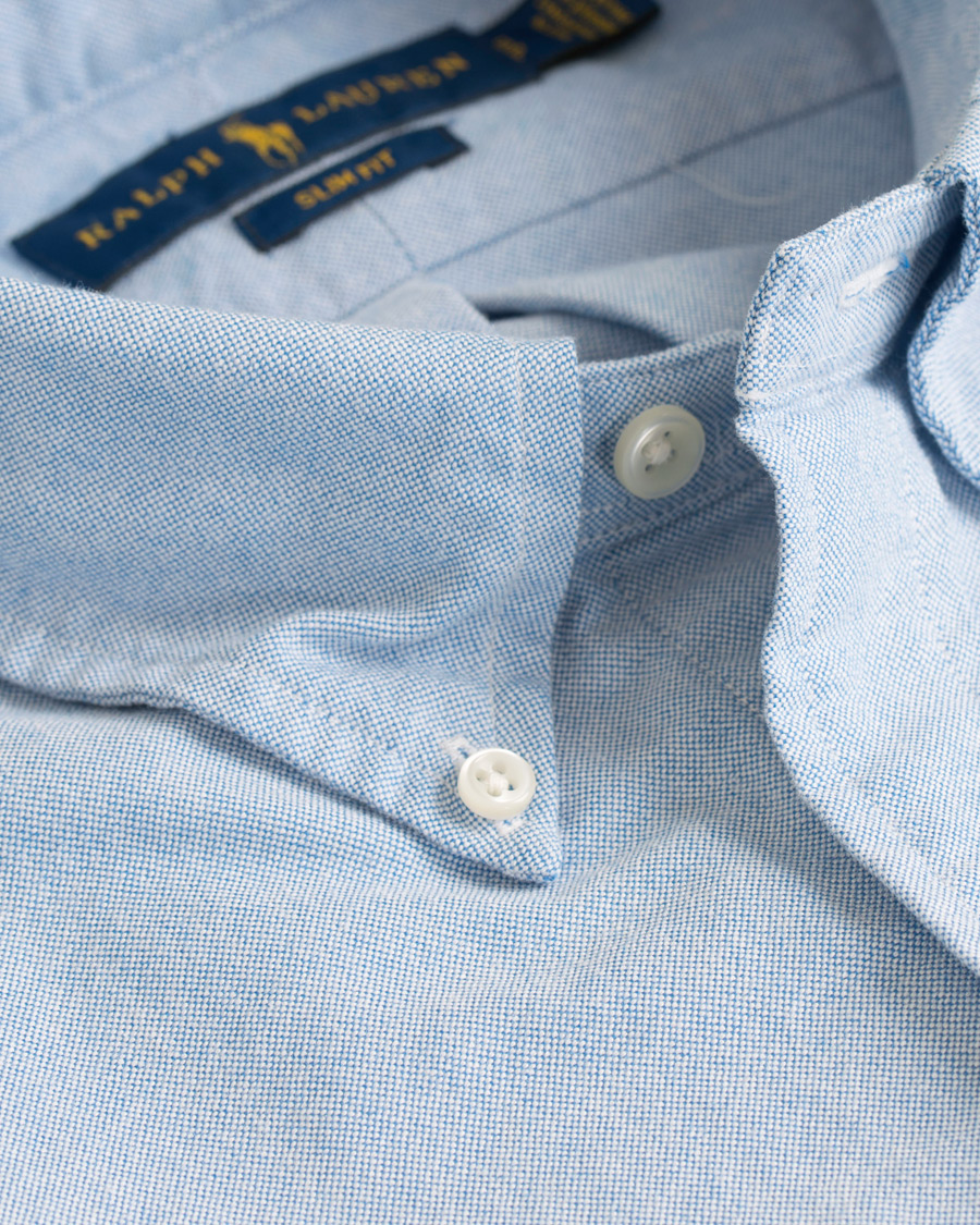 Homme | Chemises | Polo Ralph Lauren | Slim Fit Shirt Oxford White Blue