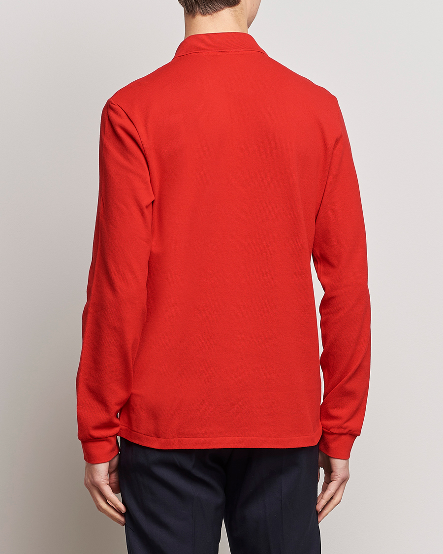 Homme | Polos | Lacoste | Long Sleeve Polo Red