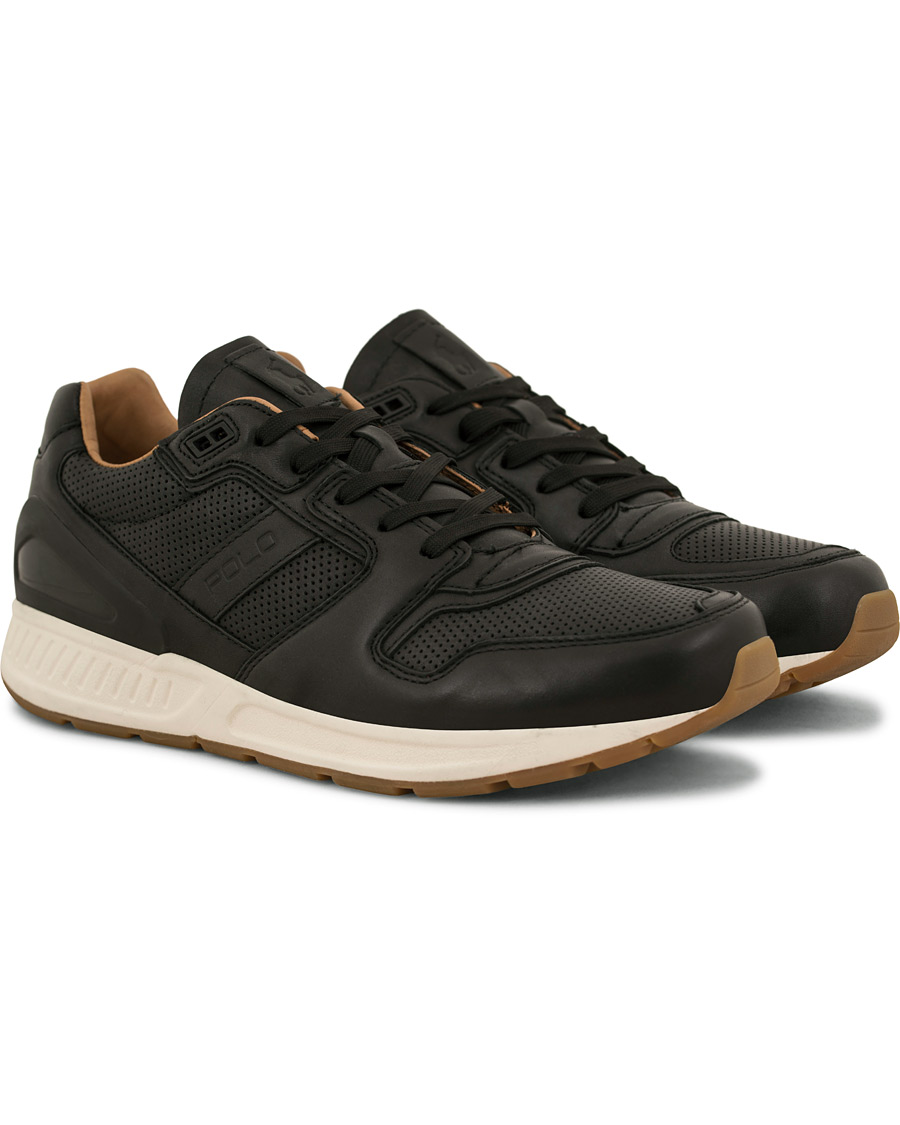 Homme | Polo Ralph Lauren Train 100 Calf Running Sneaker Black | Polo Ralph Lauren | Train 100 Calf Running Sneaker Black