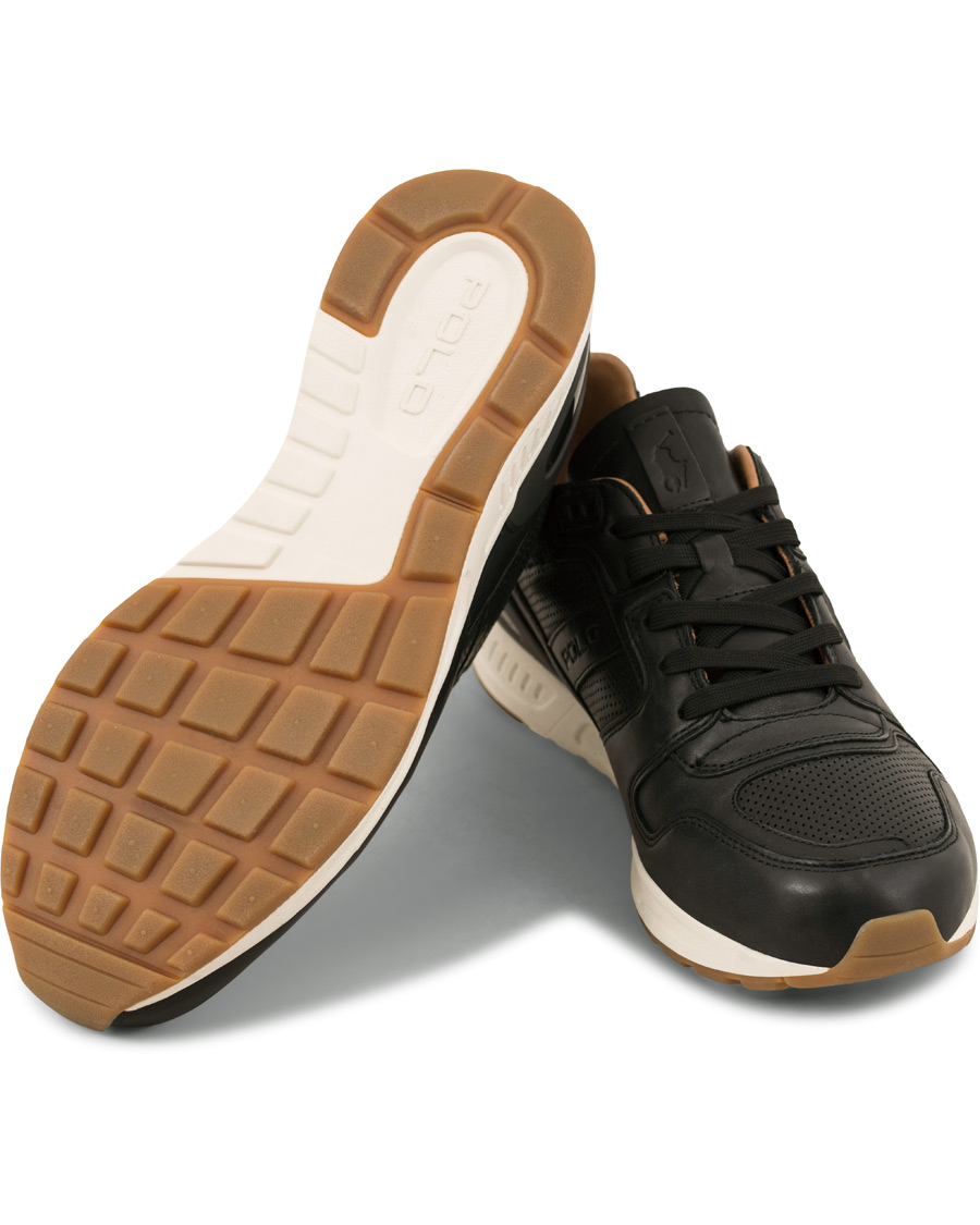 Homme | Polo Ralph Lauren Train 100 Calf Running Sneaker Black | Polo Ralph Lauren | Train 100 Calf Running Sneaker Black