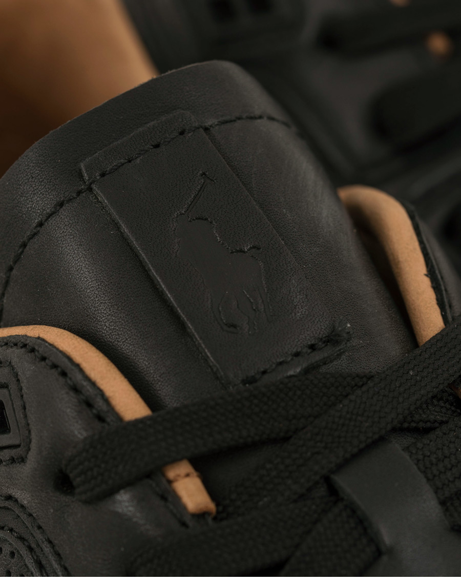 Homme | Polo Ralph Lauren Train 100 Calf Running Sneaker Black | Polo Ralph Lauren | Train 100 Calf Running Sneaker Black