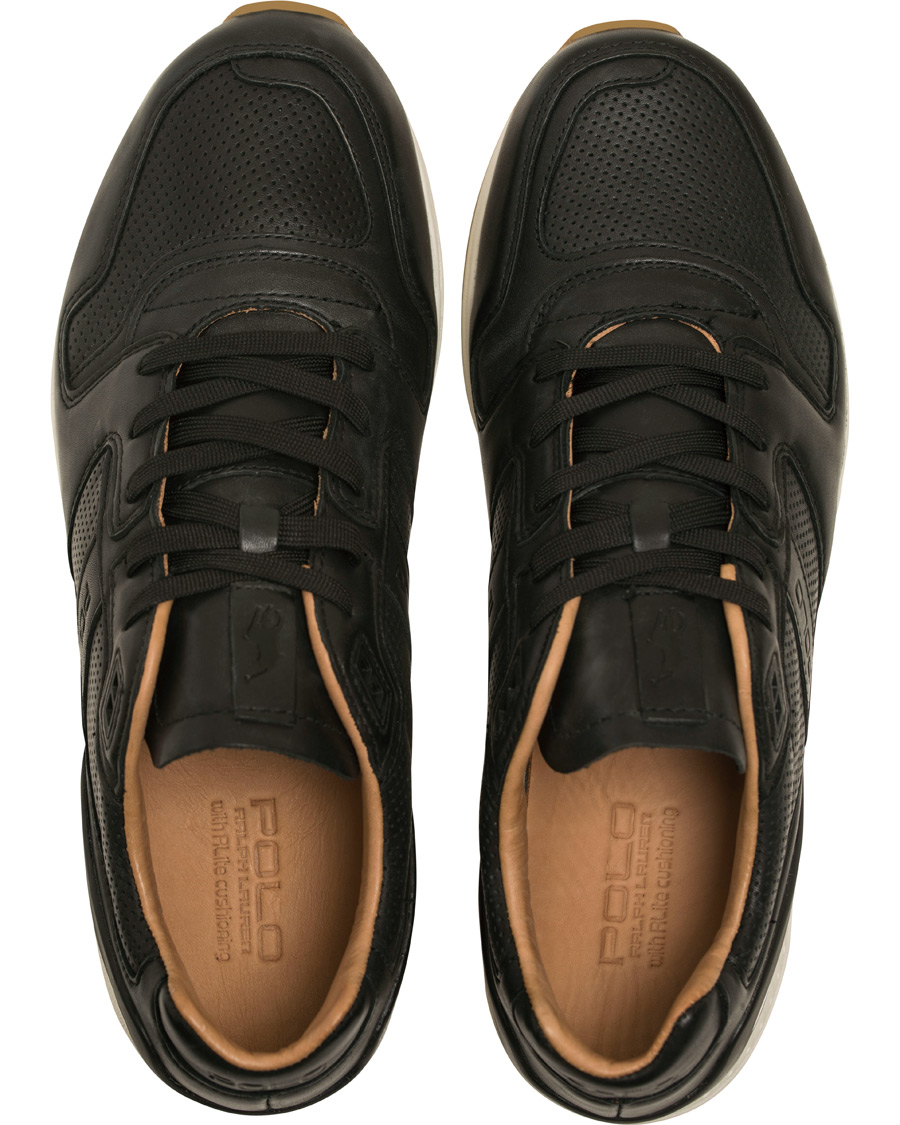 Homme | Polo Ralph Lauren Train 100 Calf Running Sneaker Black | Polo Ralph Lauren | Train 100 Calf Running Sneaker Black