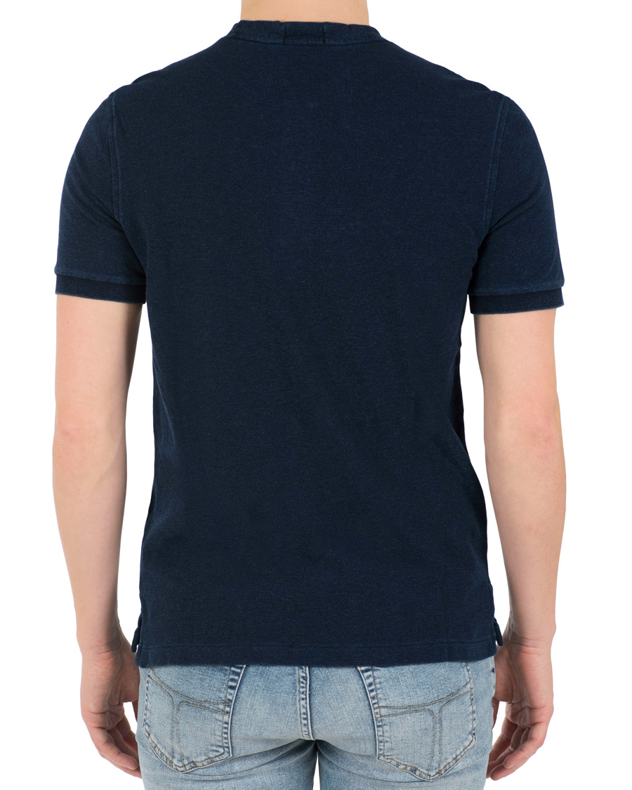 Homme | Polos | Polo Ralph Lauren | Featherweight Grandad Collar Polo Dark Indigo