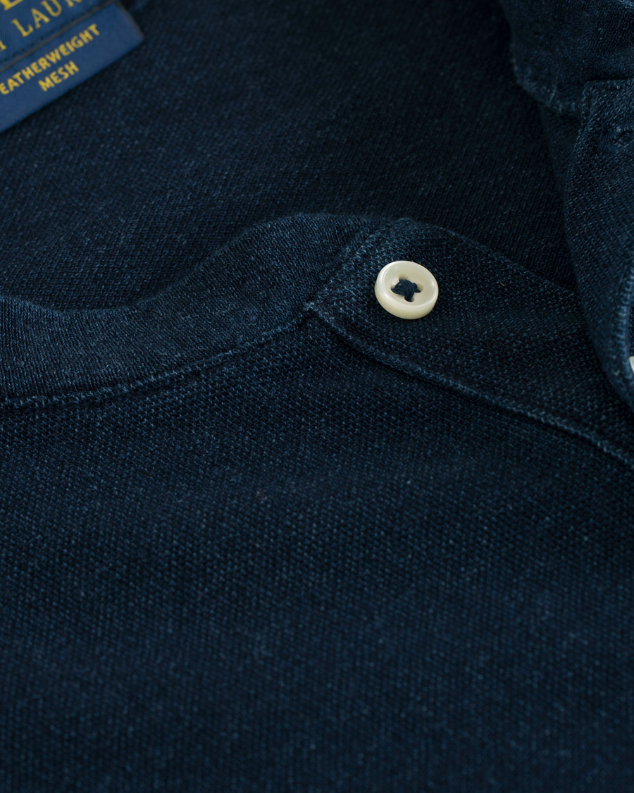 Homme | Polos | Polo Ralph Lauren | Featherweight Grandad Collar Polo Dark Indigo