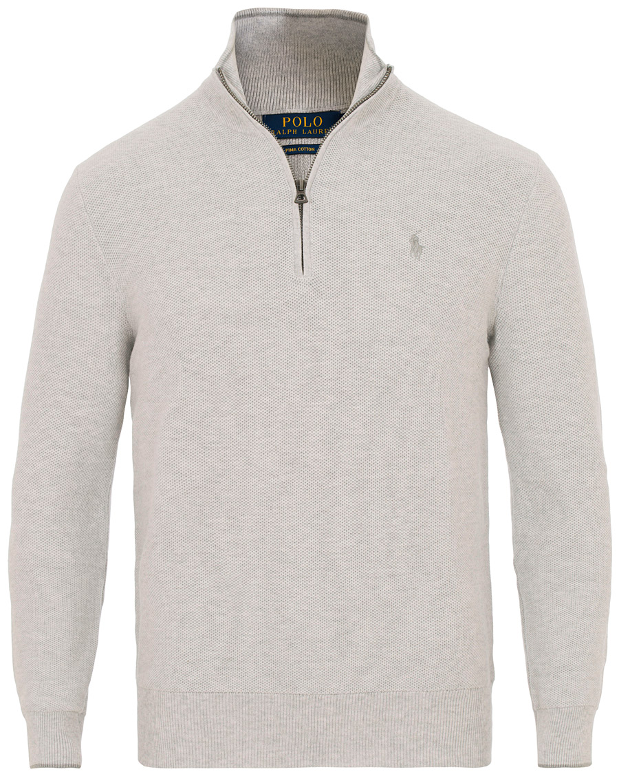 Homme | Pulls Et Tricots | Polo Ralph Lauren | Texture Half Zip Lawrence Grey Heather