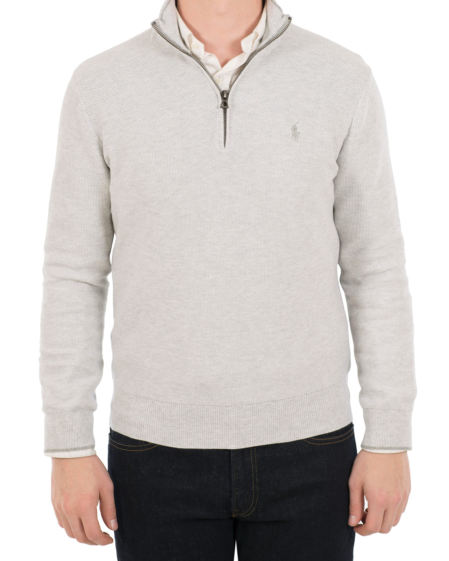 Homme | Pulls Et Tricots | Polo Ralph Lauren | Texture Half Zip Lawrence Grey Heather