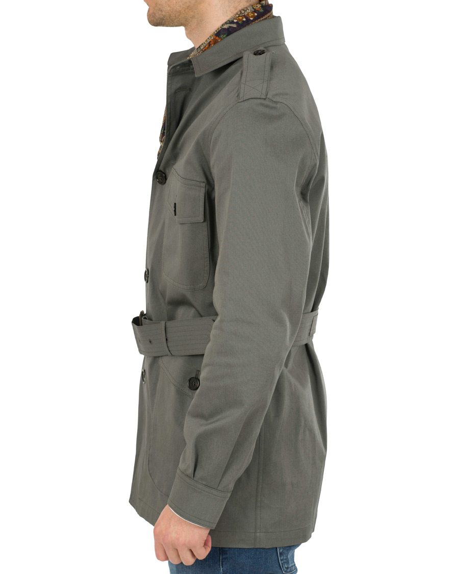 Homme | Manteaux Et Vestes | Private White V.C. | Belted Safari Jacket Teal Green