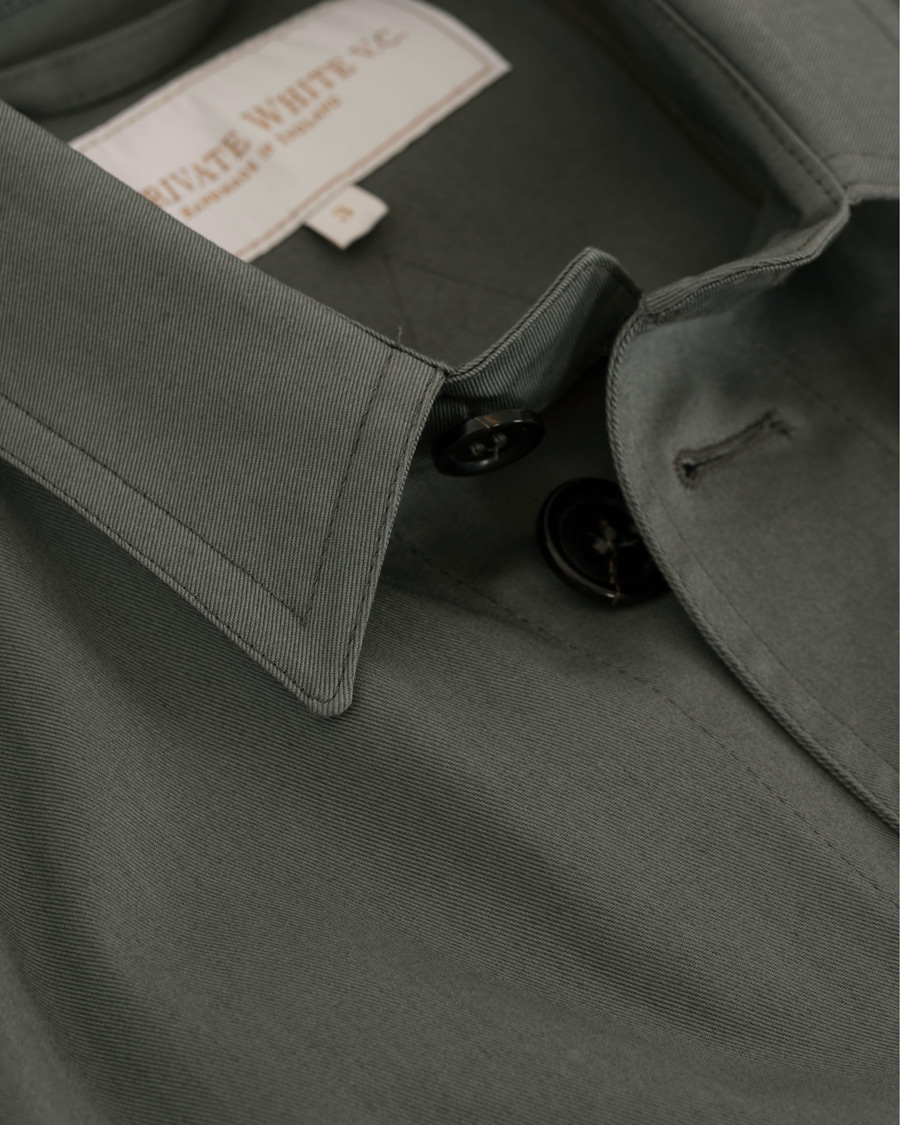 Homme | Manteaux Et Vestes | Private White V.C. | Belted Safari Jacket Teal Green