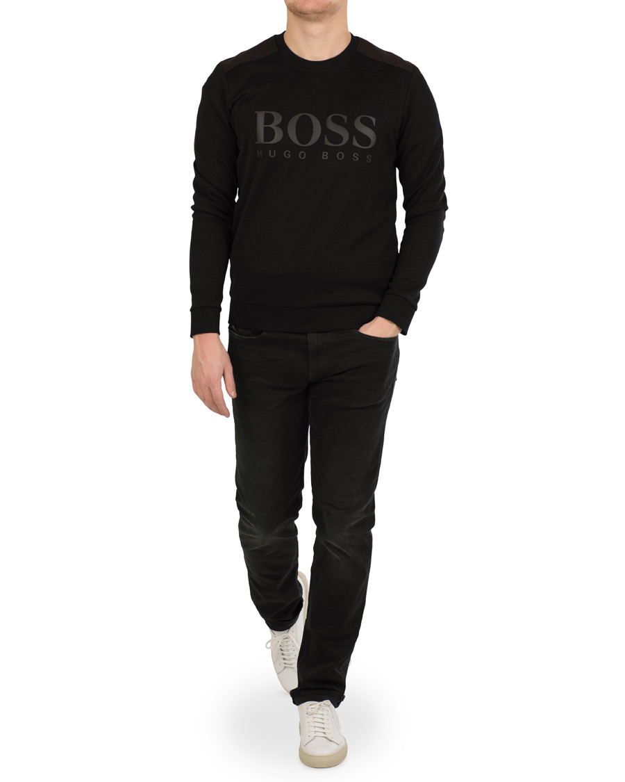 Homme | Pulls Et Tricots | BOSS GREEN | BOSS Athleisure Salbo Sweatshirt Black
