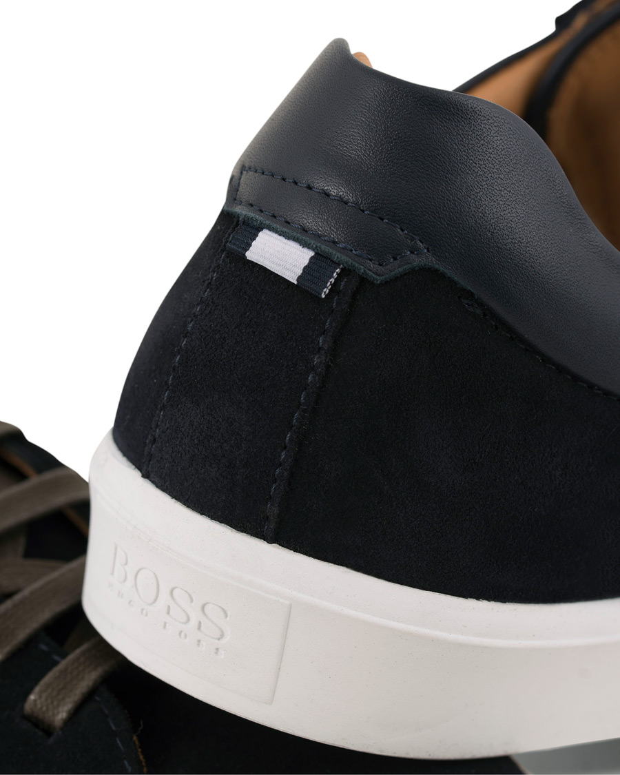 Homme | BOSS Escape Tenn Sneaker Navy Suede | BOSS BLACK | BOSS Escape Tenn Sneaker Navy Suede