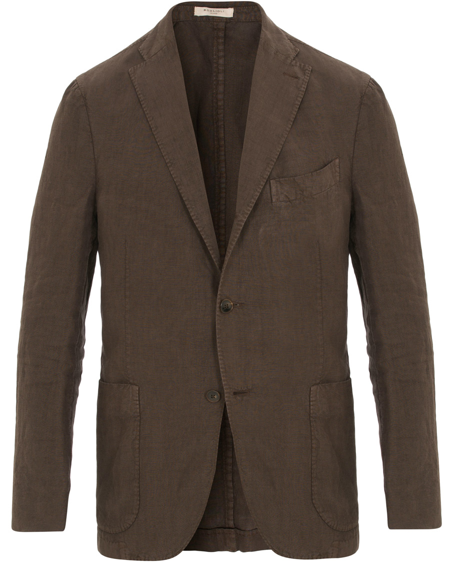 Homme | Costumes | Boglioli | K Jacket Linen Suit Brown