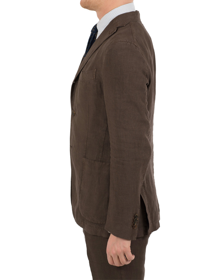 Homme | Costumes | Boglioli | K Jacket Linen Suit Brown