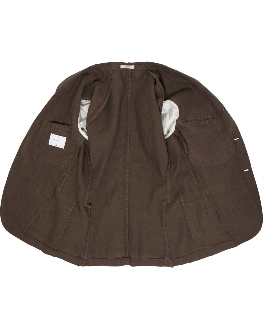 Homme | Costumes | Boglioli | K Jacket Linen Suit Brown