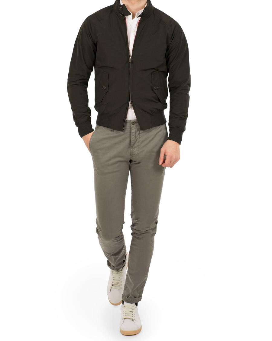 Homme | Pantalons | Incotex | Slim Fit Stretch Slacks Grey