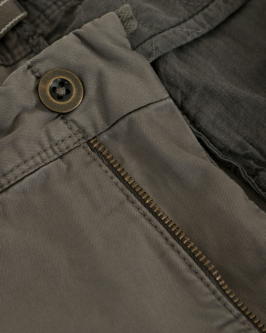 Homme | Pantalons | Incotex | Slim Fit Stretch Slacks Grey