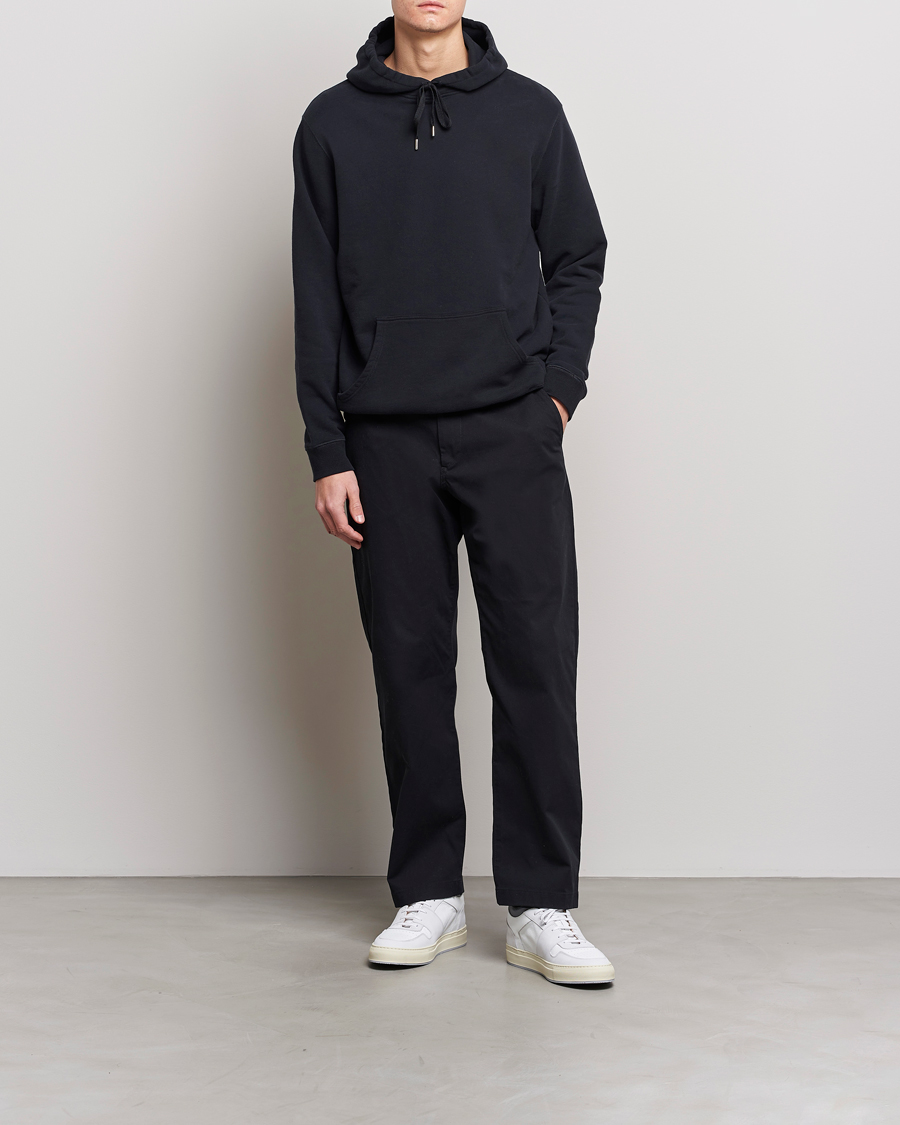 Homme | Pulls Et Tricots | Sunspel | Loopback Hoodie Black