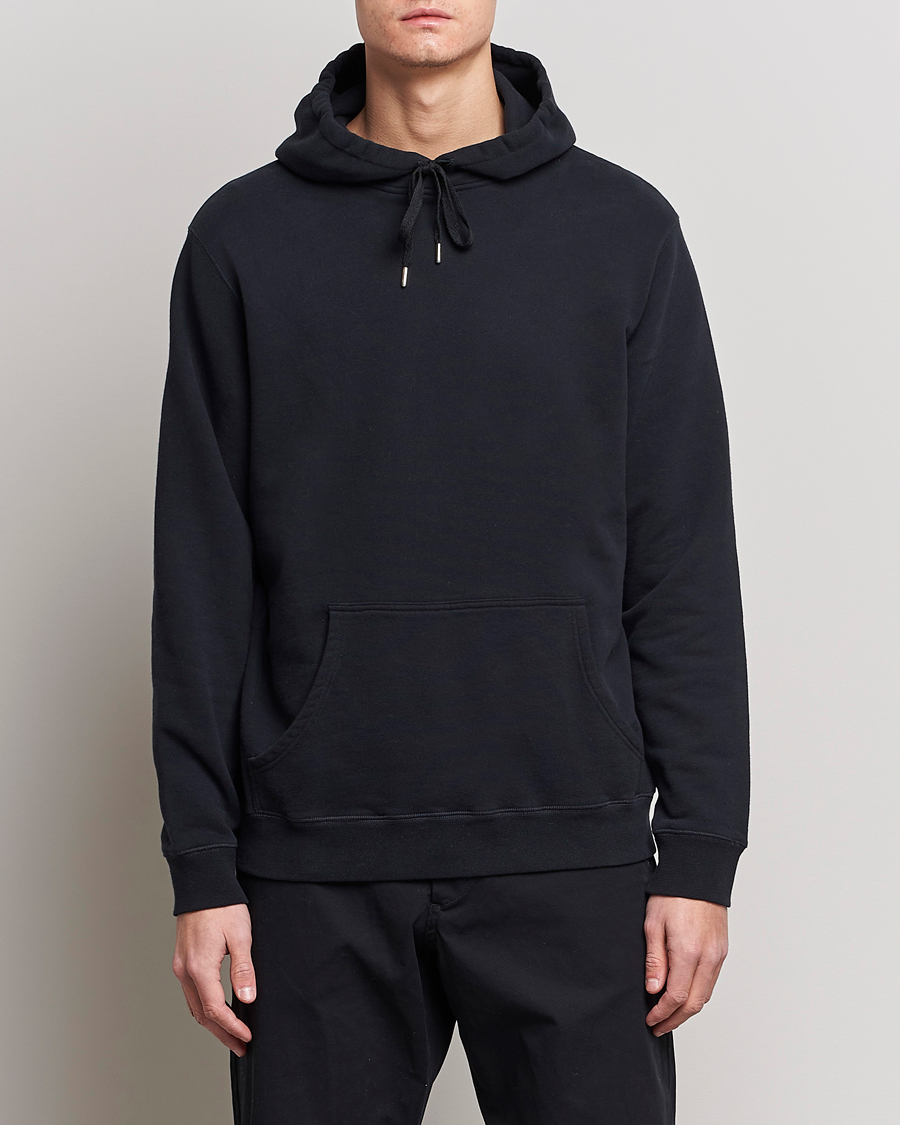 Homme | Pulls Et Tricots | Sunspel | Loopback Hoodie Black