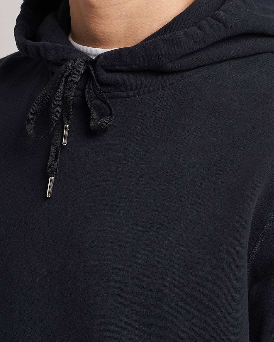 Homme | Pulls Et Tricots | Sunspel | Loopback Hoodie Black