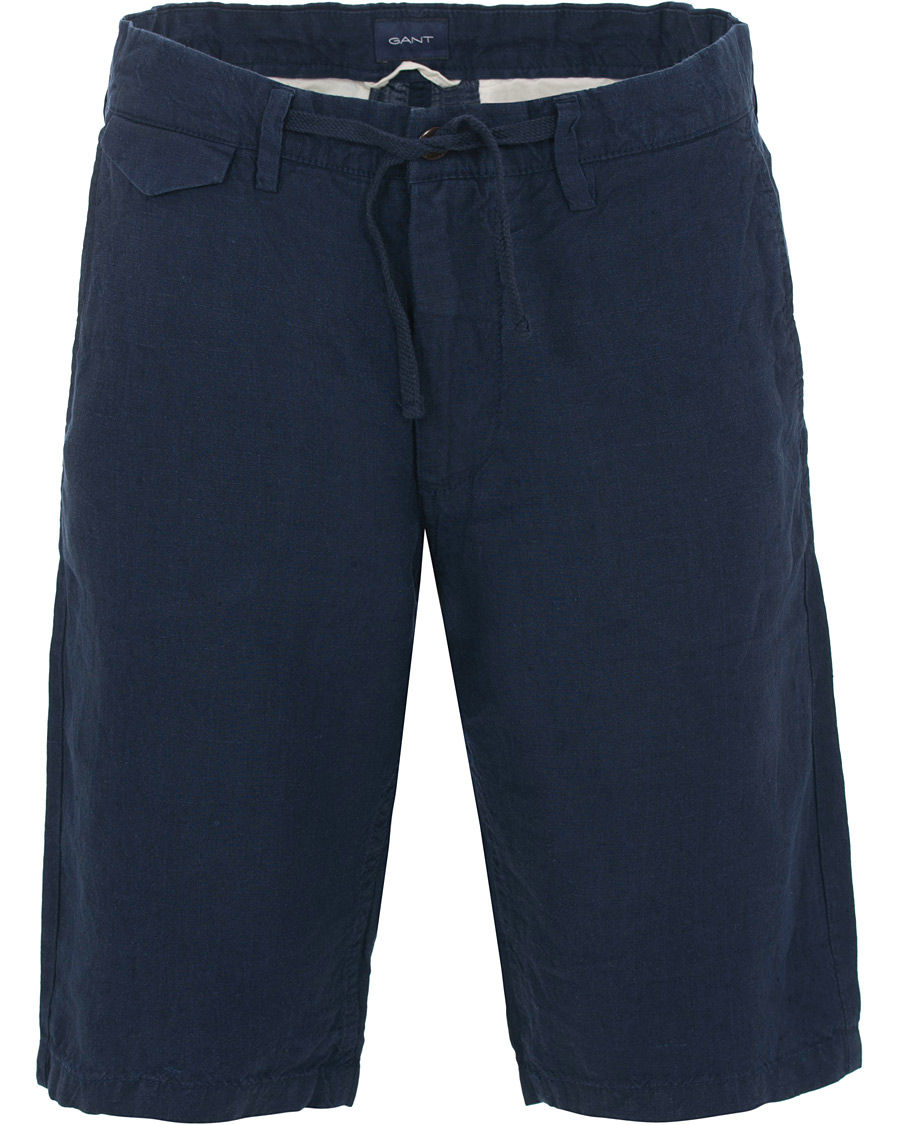 Homme | Shorts | GANT | Relax Linen Shorts Classic Blue