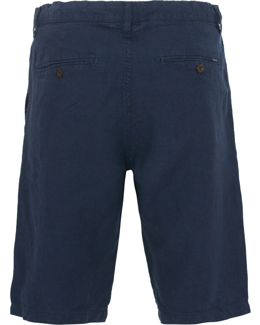 Homme | Shorts | GANT | Relax Linen Shorts Classic Blue