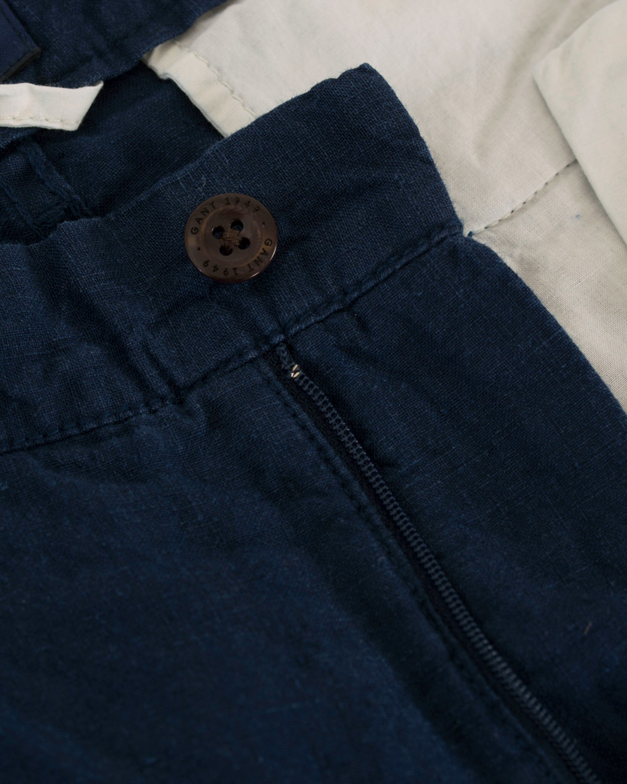 Homme | Shorts | GANT | Relax Linen Shorts Classic Blue