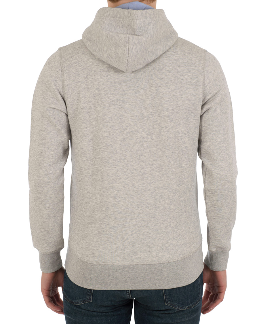 Homme | Pulls Et Tricots | Gant | Outline Full Zip Hoodie Light Grey Melange