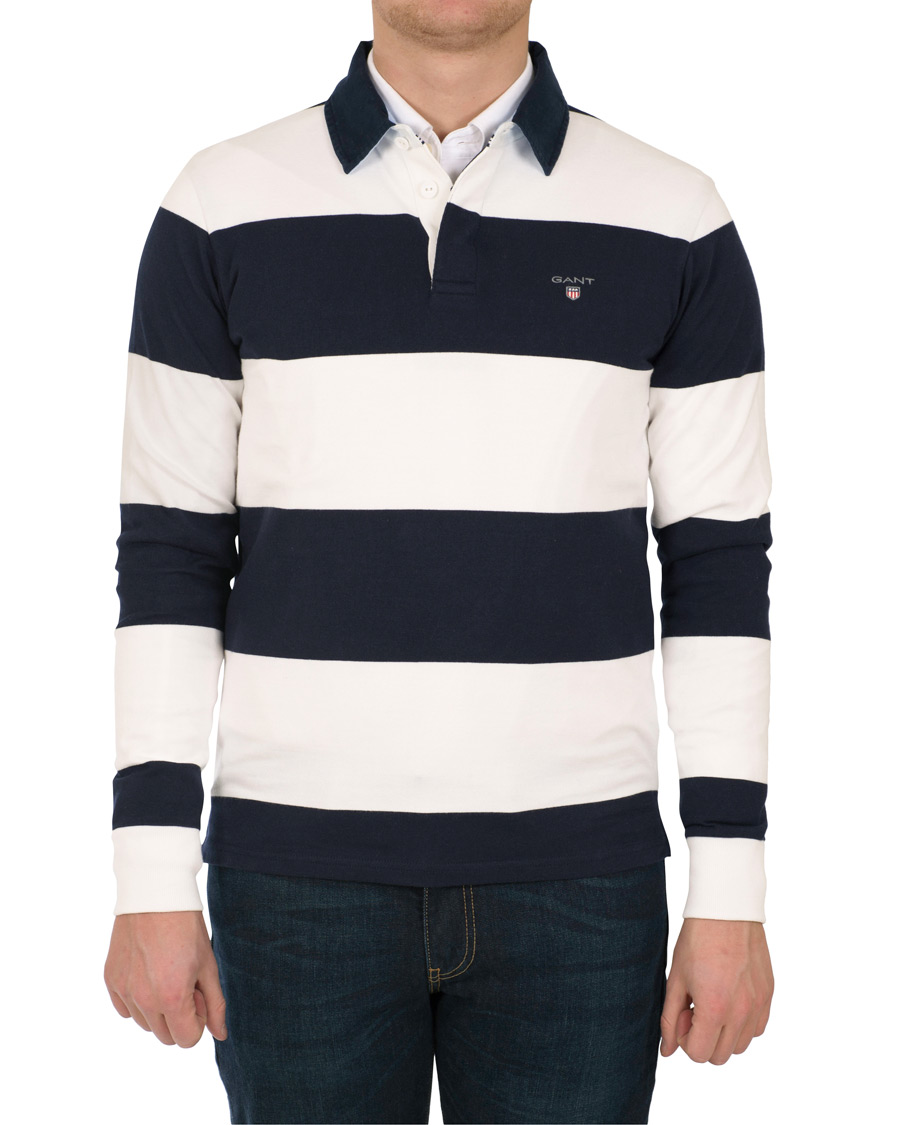 Homme | Pulls Et Tricots | GANT | Barstripe Heavy Rugger Eggshell
