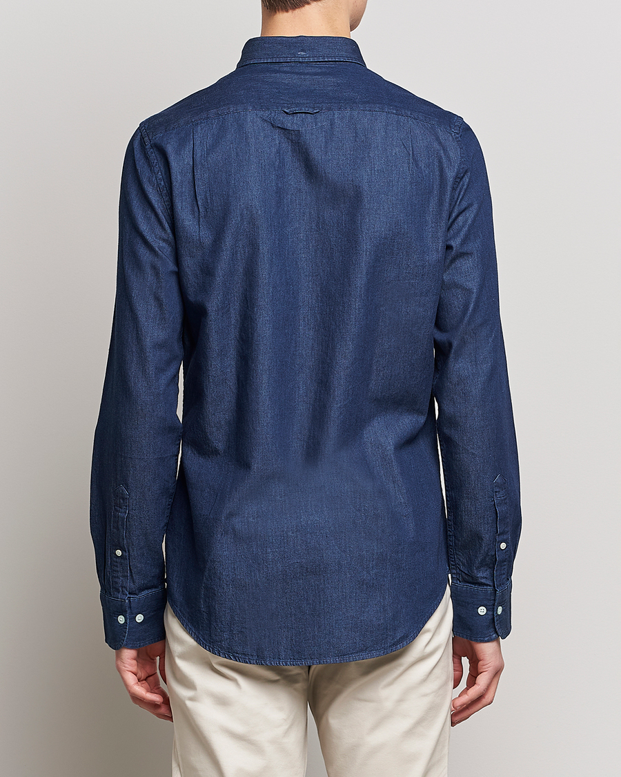 Homme | Chemises | GANT | Slim Fit Denim Shirt Dark Indigo