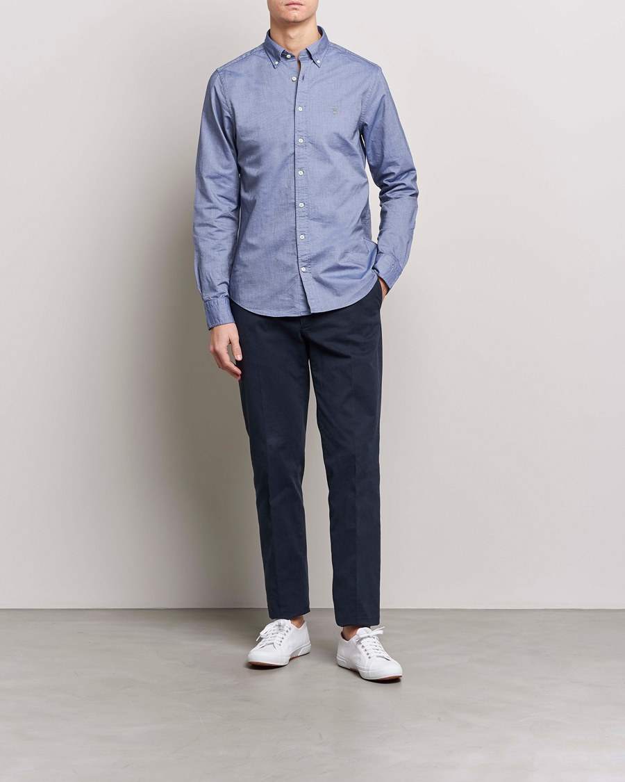 Homme | Chemises | GANT | Slim Fit Oxford Shirt Persian Blue